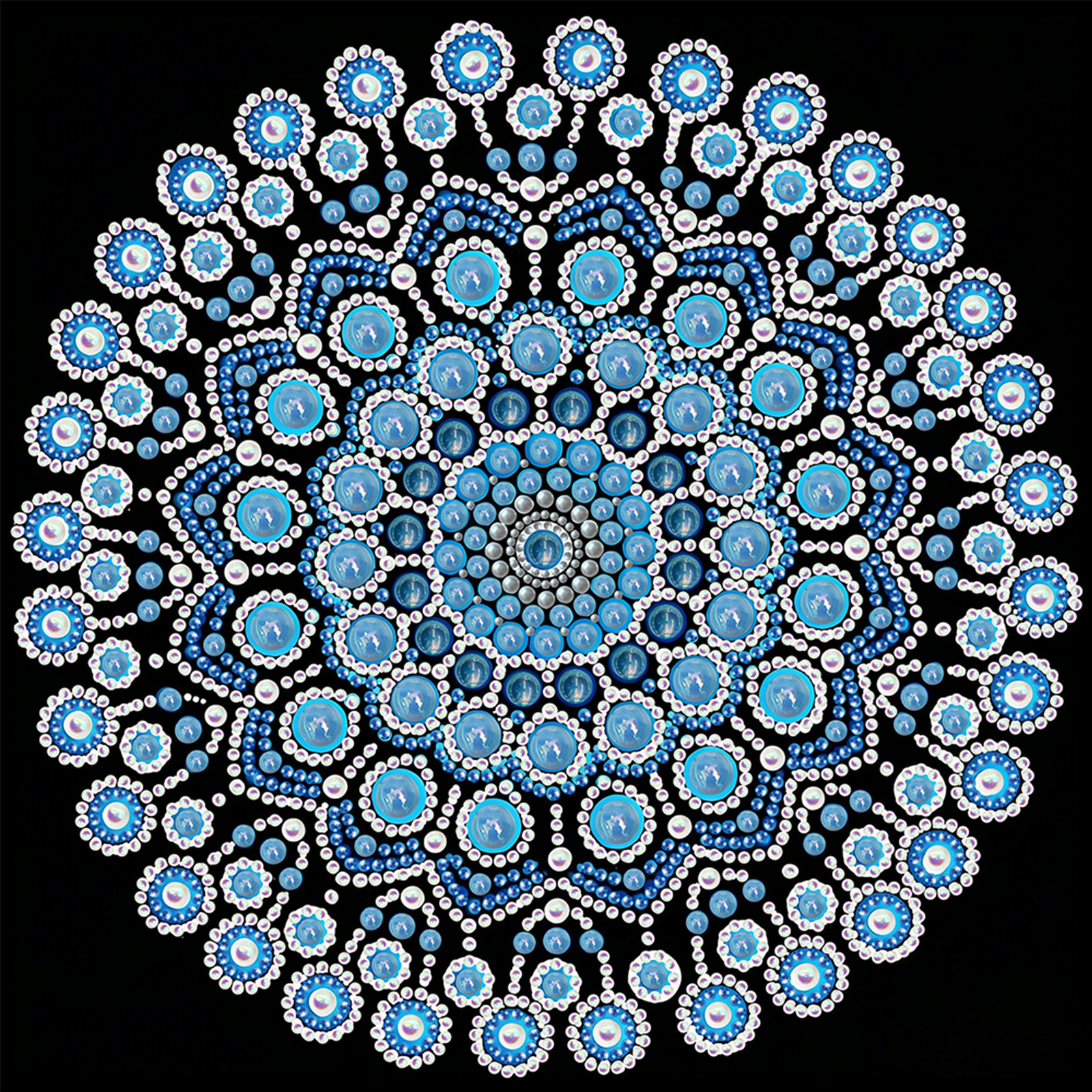 Resin Art Kits For Adults - DIY Mandala Pearl Painting Kit 25x25cm