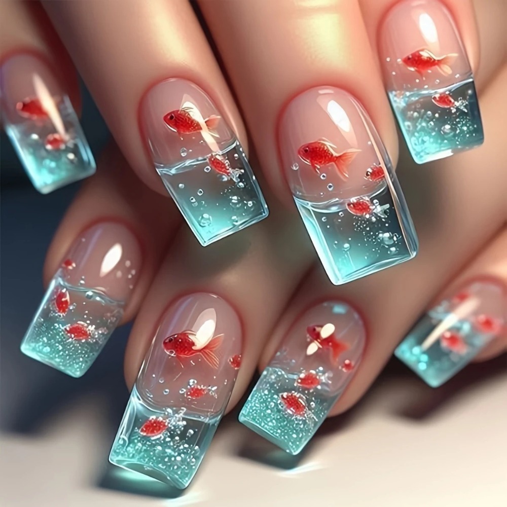 Resin Art Diy - 24pcs/set High Quality Transparent Nail Art