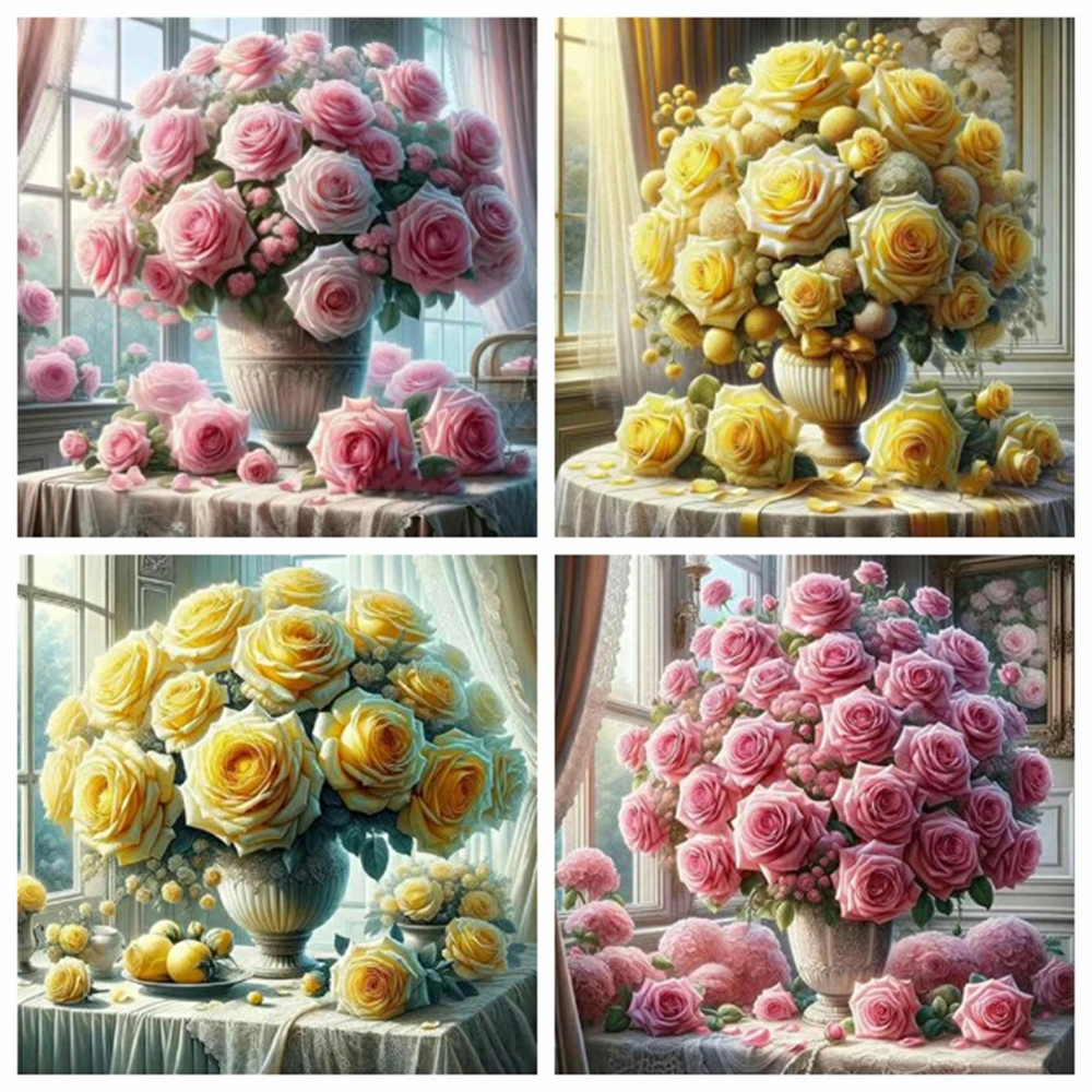 Resin Art Rose - 1PC frameless 5D Diy Diamond Painting
