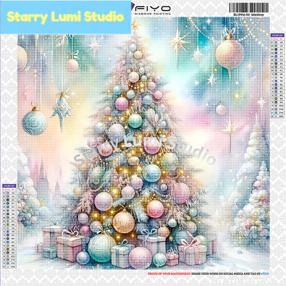 Resin Art Work - Diamond Painting Kit Christmas Tree New