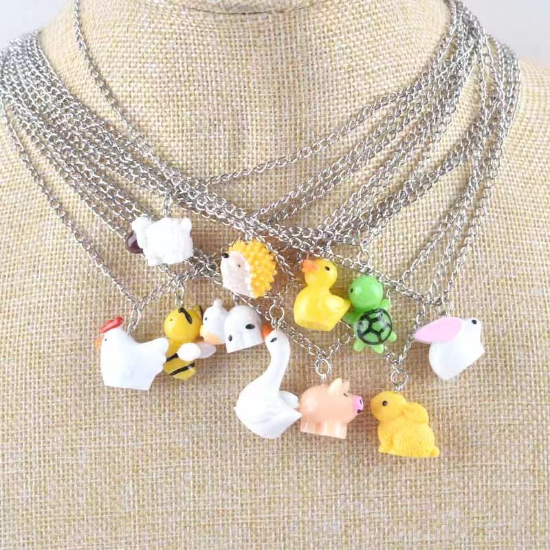 Resin Art Necklace - The New Animal Resin Pendant Hedgehog