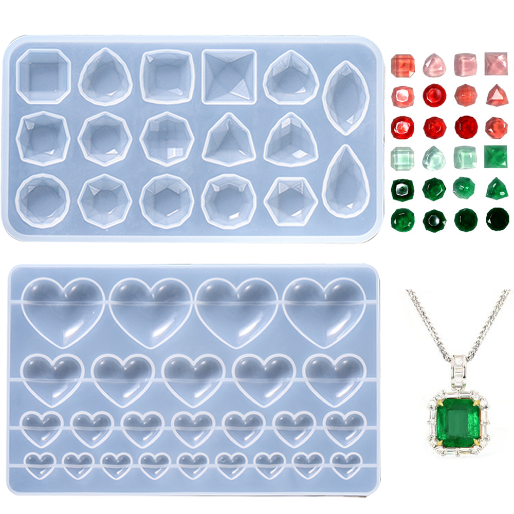 Resin Art Necklace - DIY Cube Ring Necklace Bracelet Nail