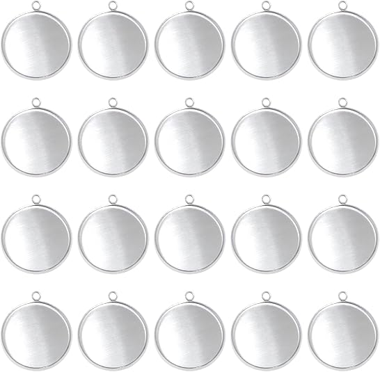 20 Pieces Stainless Steel Roun – Resin Art Diy Bewertung und Preis
