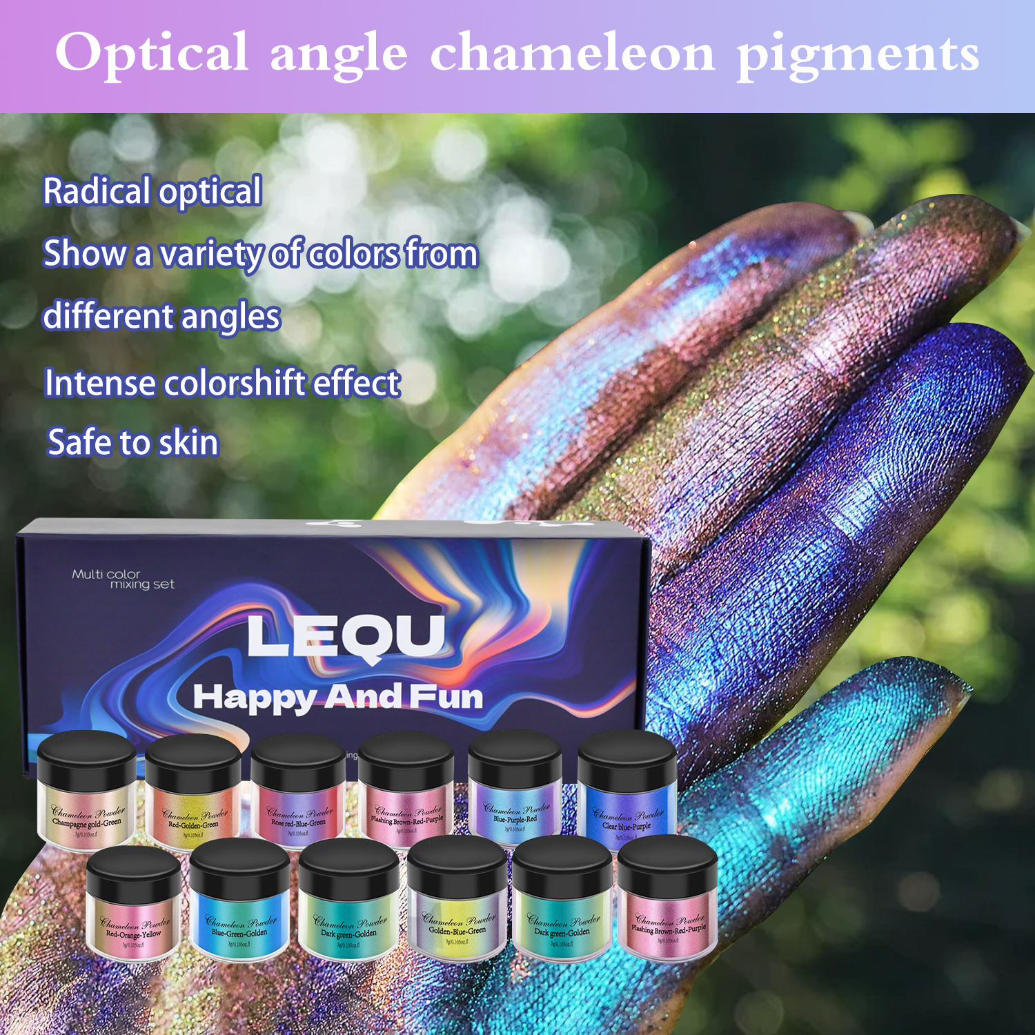 1 Set Chameleon Powder Nail Ch – Resin Dye Opaque Bewertung und Preis