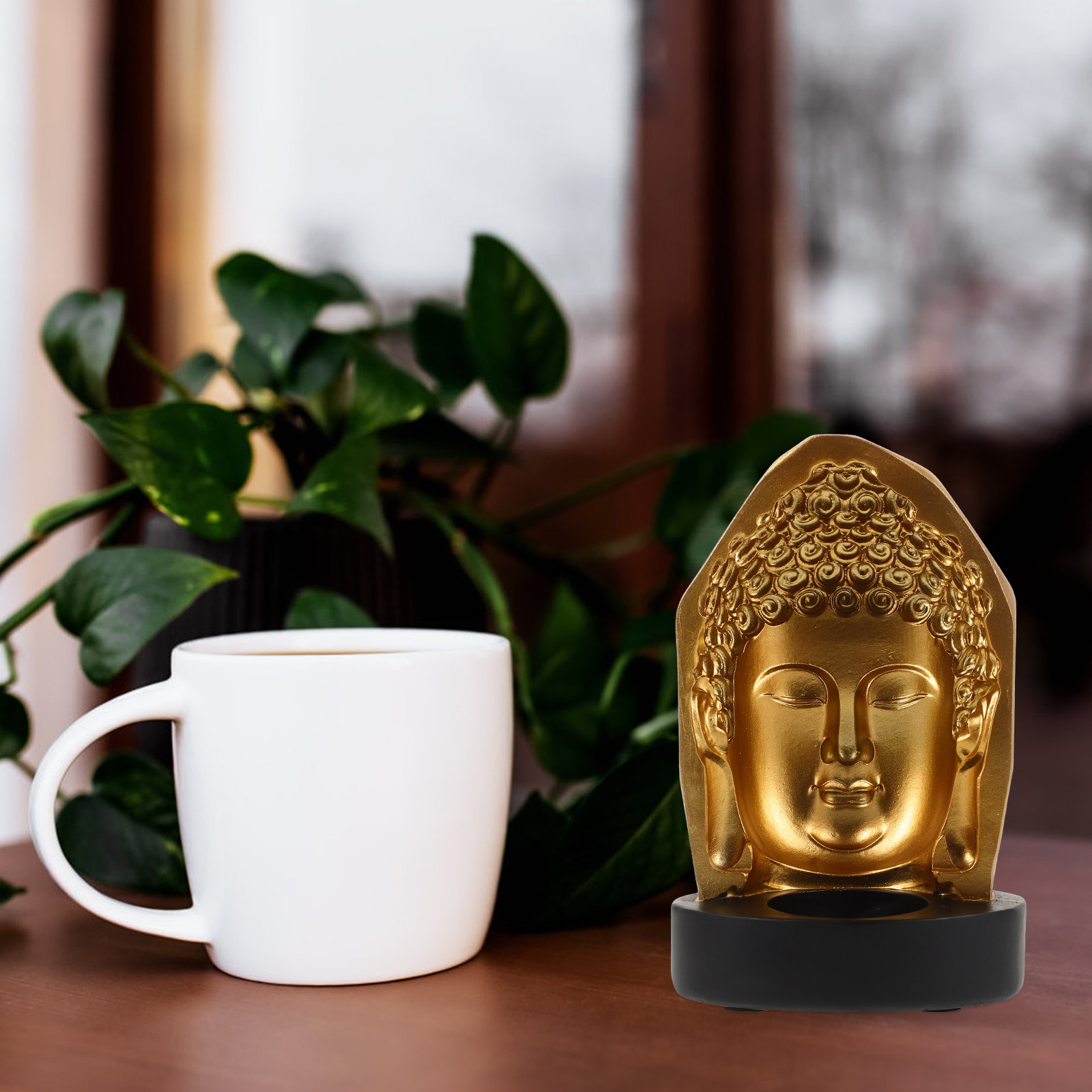 Tea Light Holder Resin Buddha  – Resin Art And Decor Bewertung und Preis