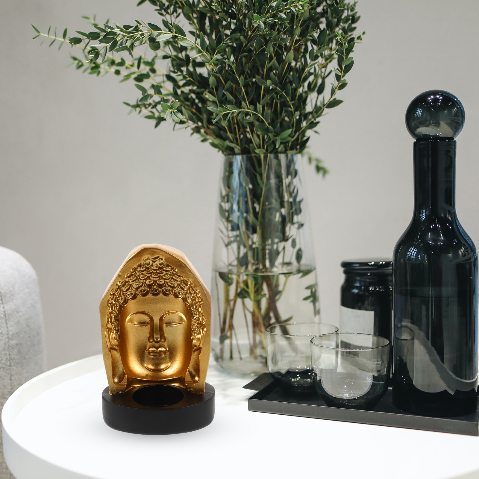 Tea Light Holder Resin Buddha  – Resin Art And Decor Bewertung und Preis