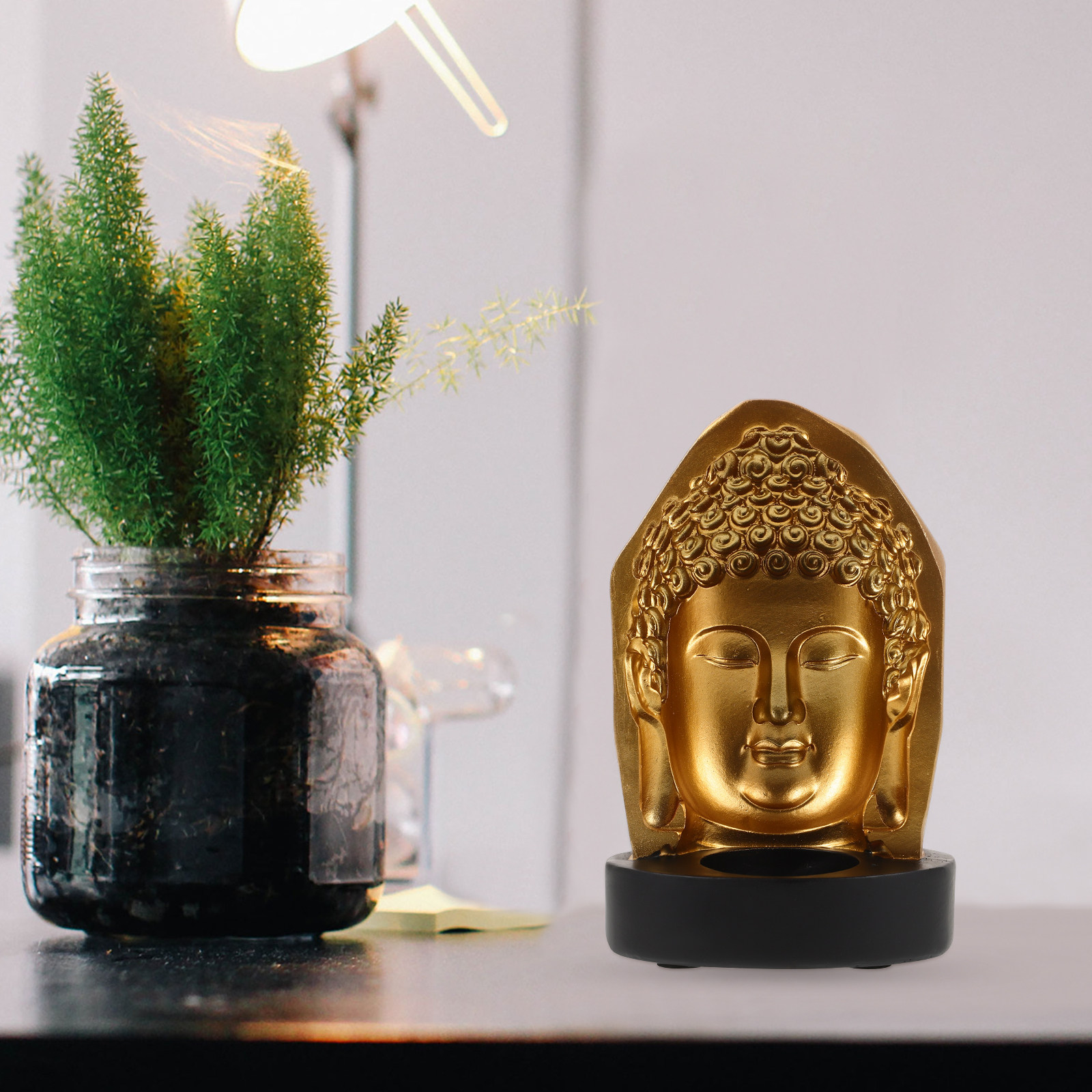 Tea Light Holder Resin Buddha  – Resin Art And Decor Bewertung und Preis