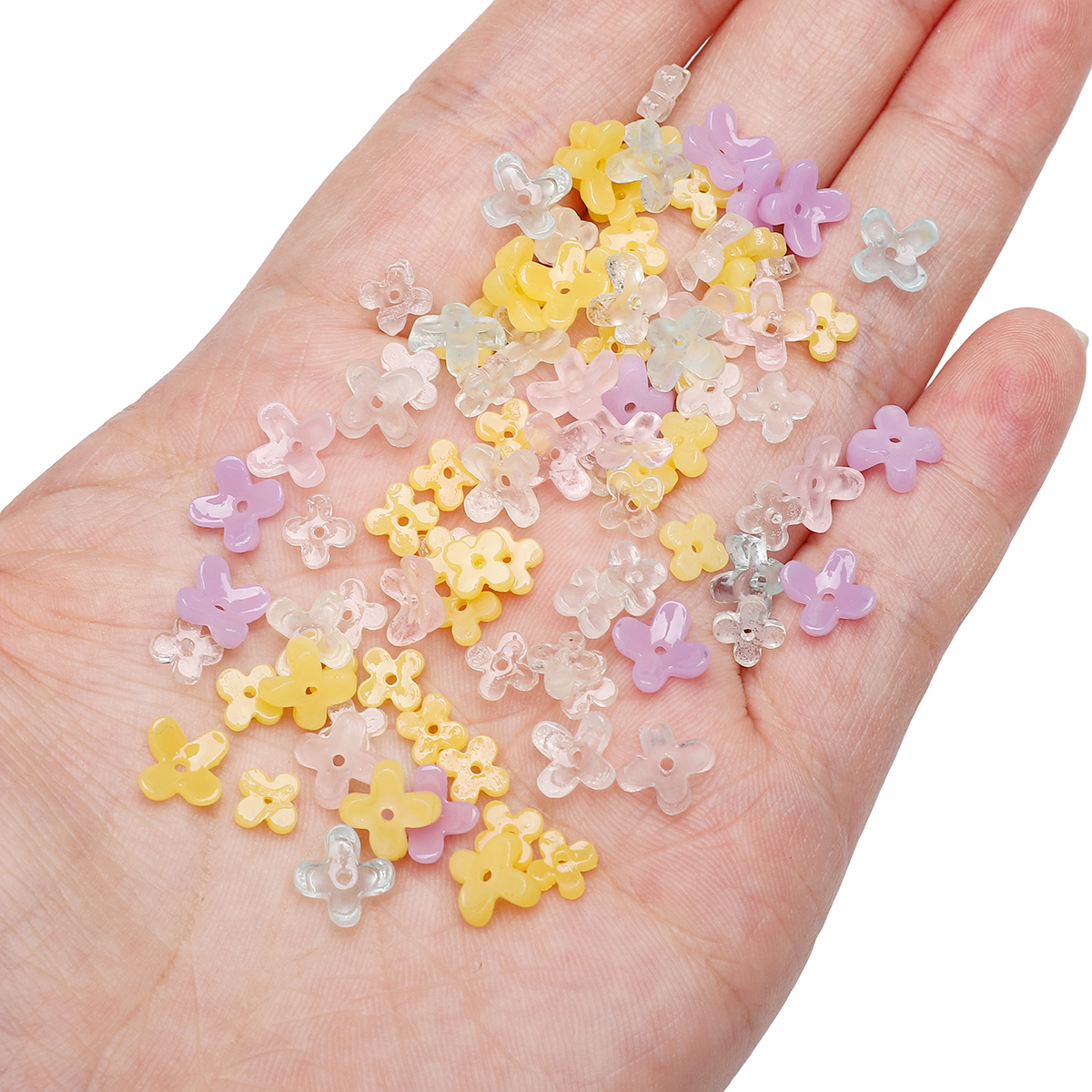20pcs 5 7mm Resin 4 Petals Flo – Resin Art Diy Bewertung und Preis