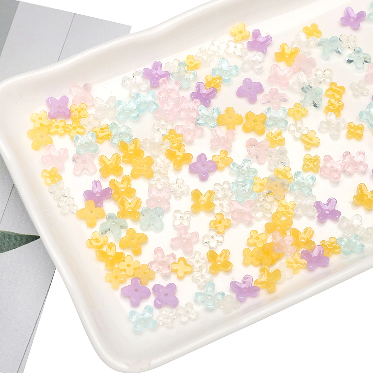 20pcs 5 7mm Resin 4 Petals Flo – Resin Art Diy Bewertung und Preis