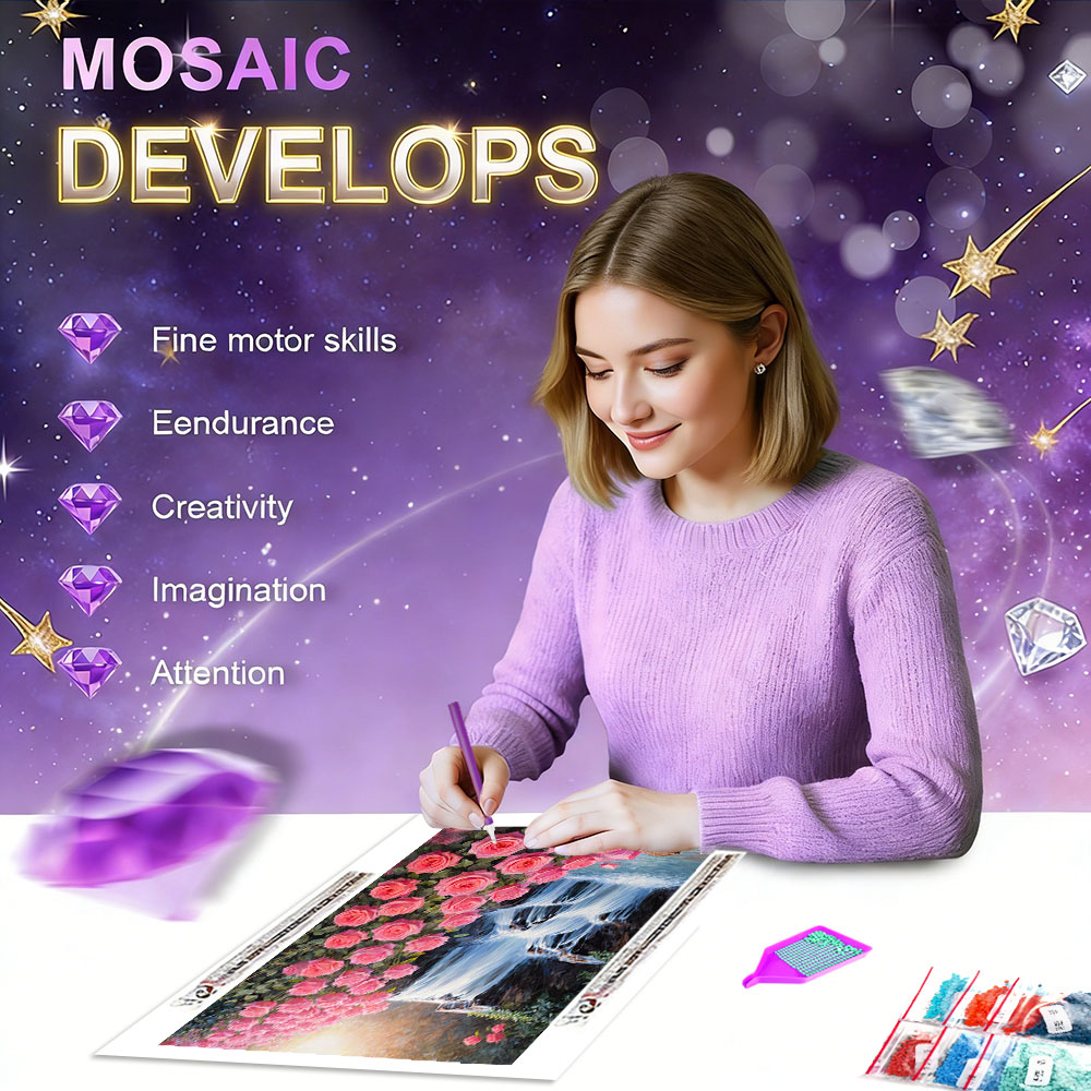 HUACAN Diamond Mosaic Kits Ros – Resin Art Rose Bewertung und Preis