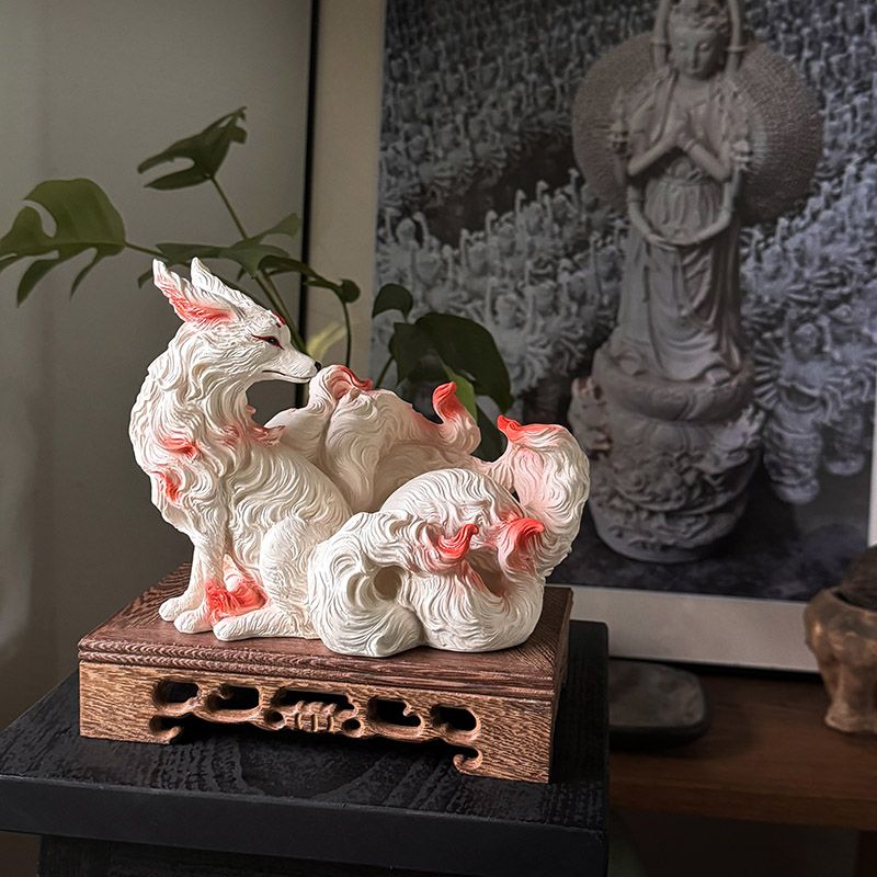 Nine-tailed fox ornaments fox  – Resin Art Anniversary Gift Bewertung und Preis