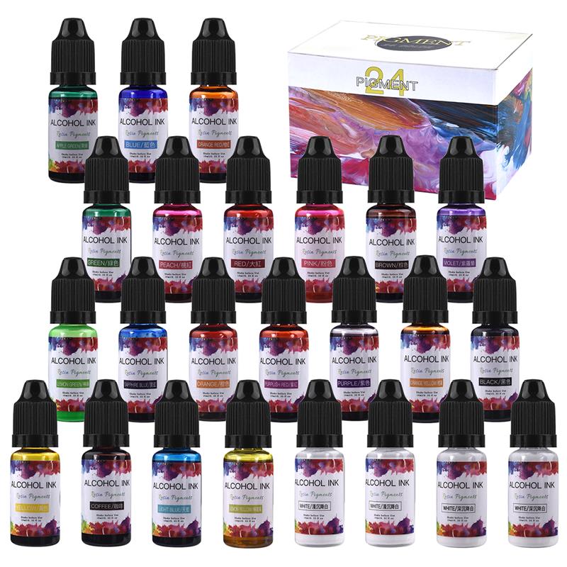24 Color/Set 10ml  Resin Pigme – Resin Dye Opaque Bewertung und Preis
