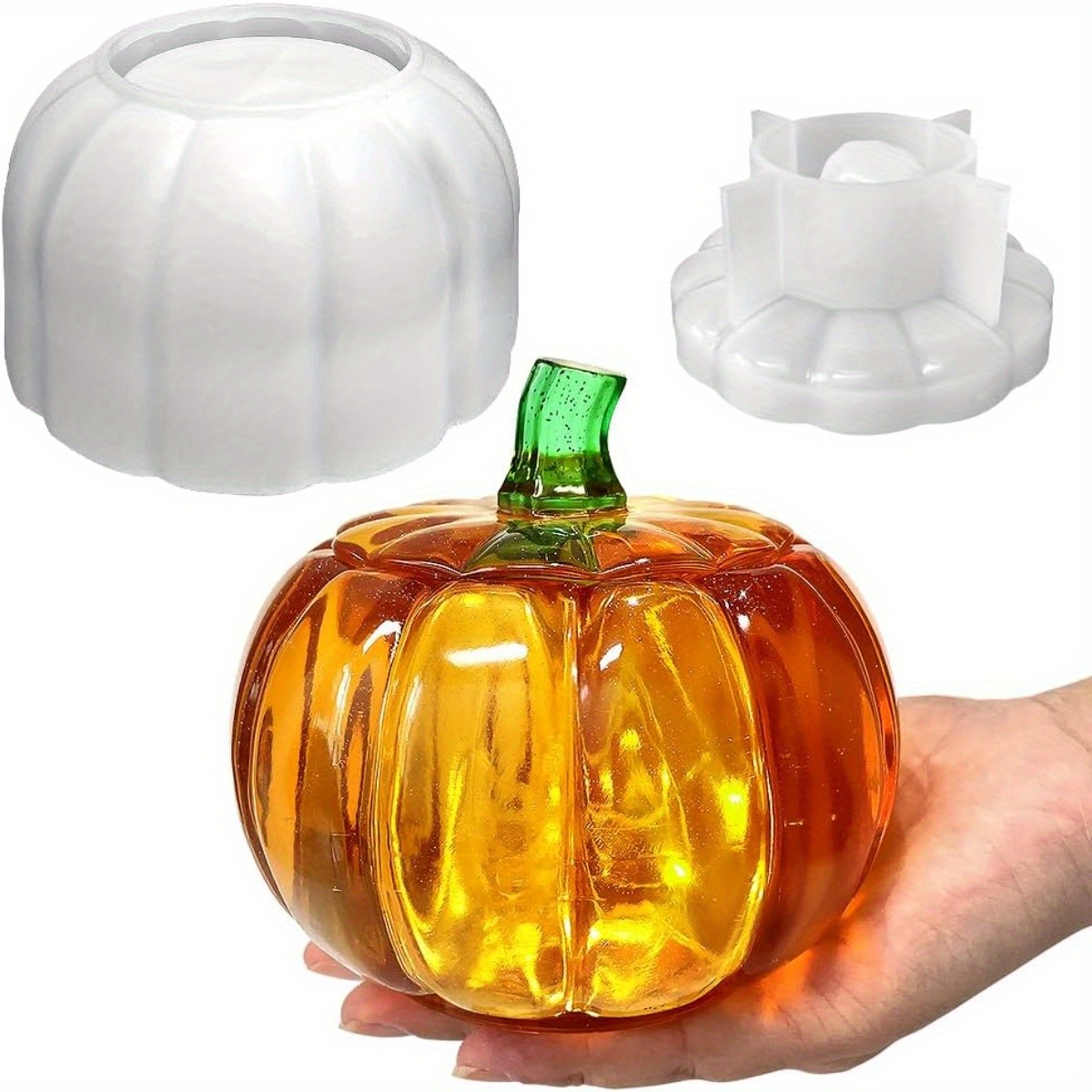 5'' Large Pumpkin Jar Mold, Ha – Resin Art Clay Bewertung und Preis