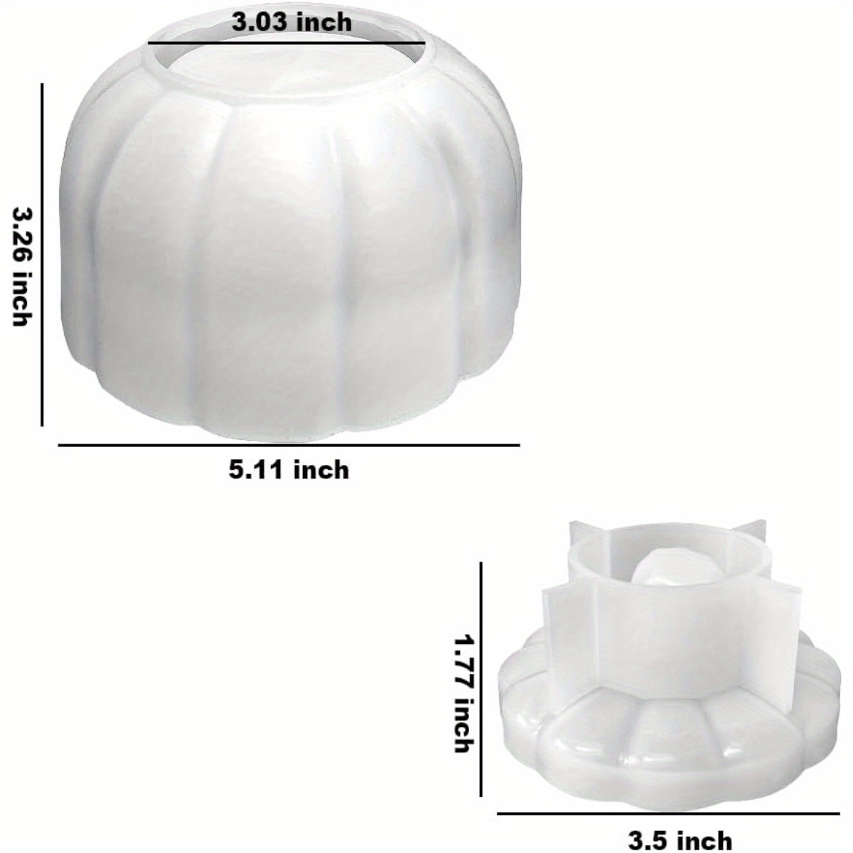 5'' Large Pumpkin Jar Mold, Ha – Resin Art Clay Bewertung und Preis