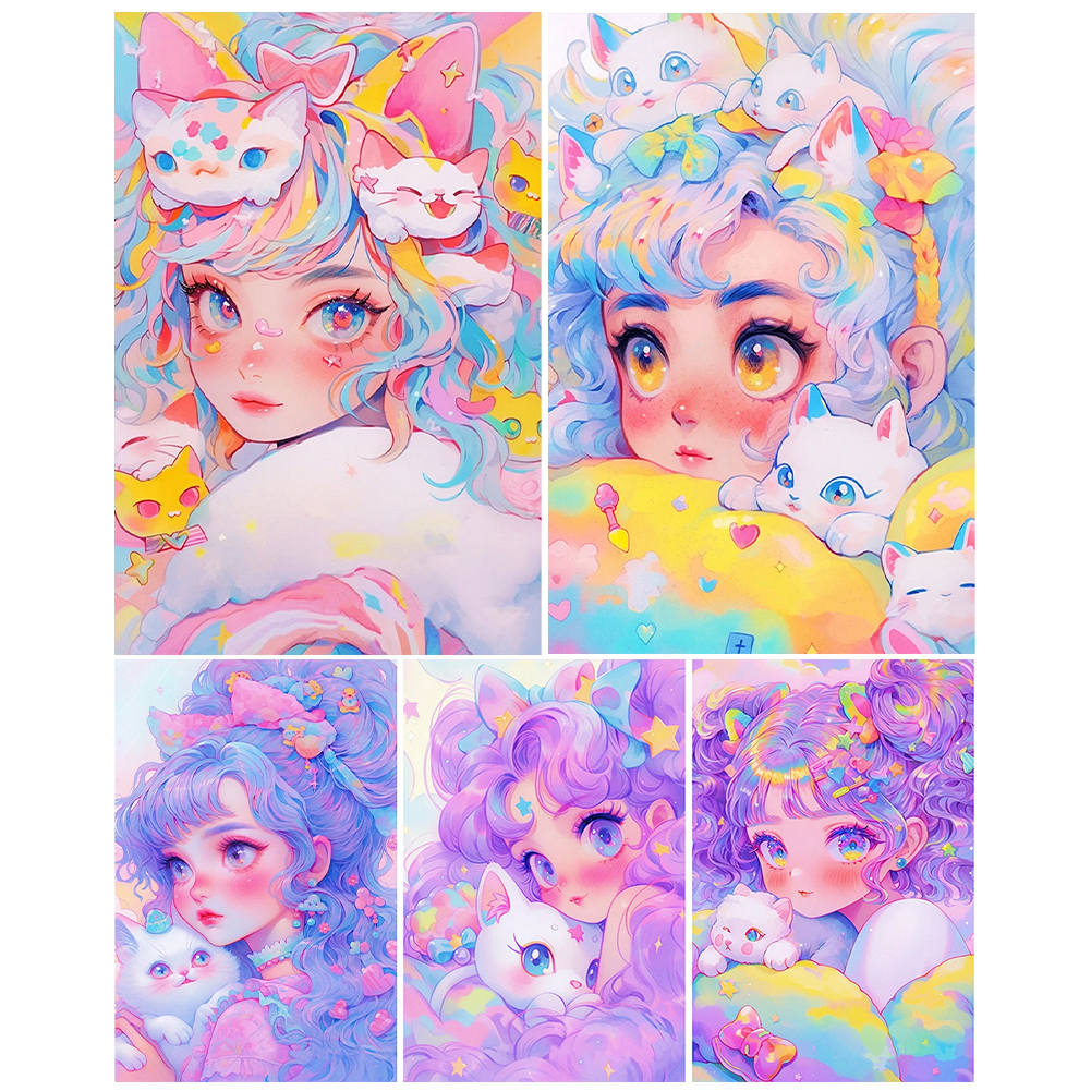 Cartoon Girl Full DIY 5D Round – Resin Art Kits For Adults Bewertung und Preis