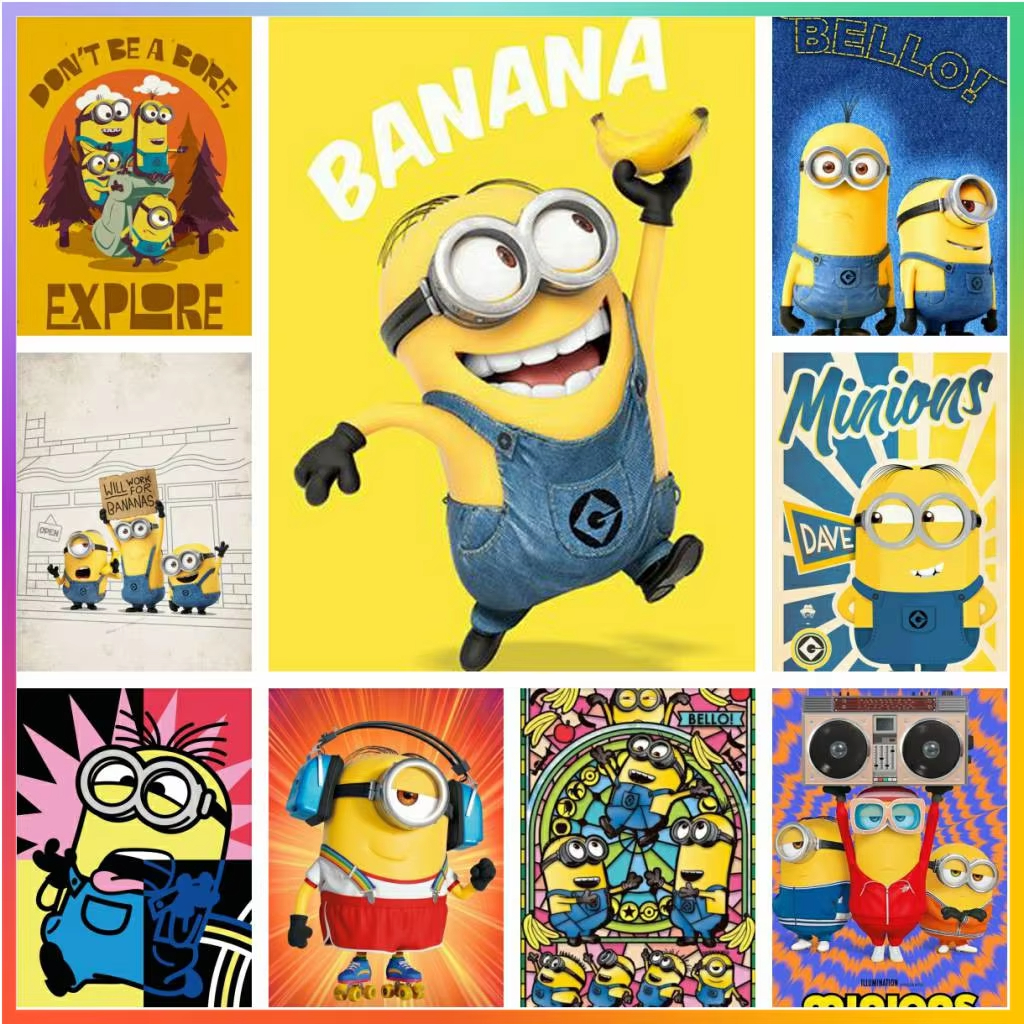Cartoon Lovely Cute-M-Minions  – Resin Art Work Bewertung und Preis