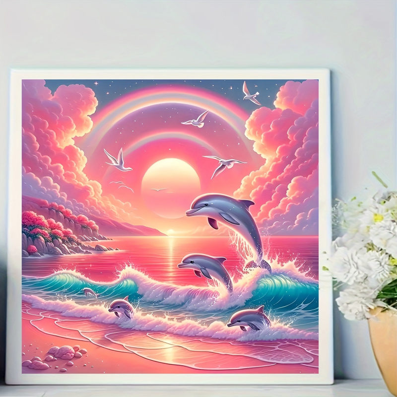 Diamond painting kit, pink sky – Resin Art Work Bewertung und Preis