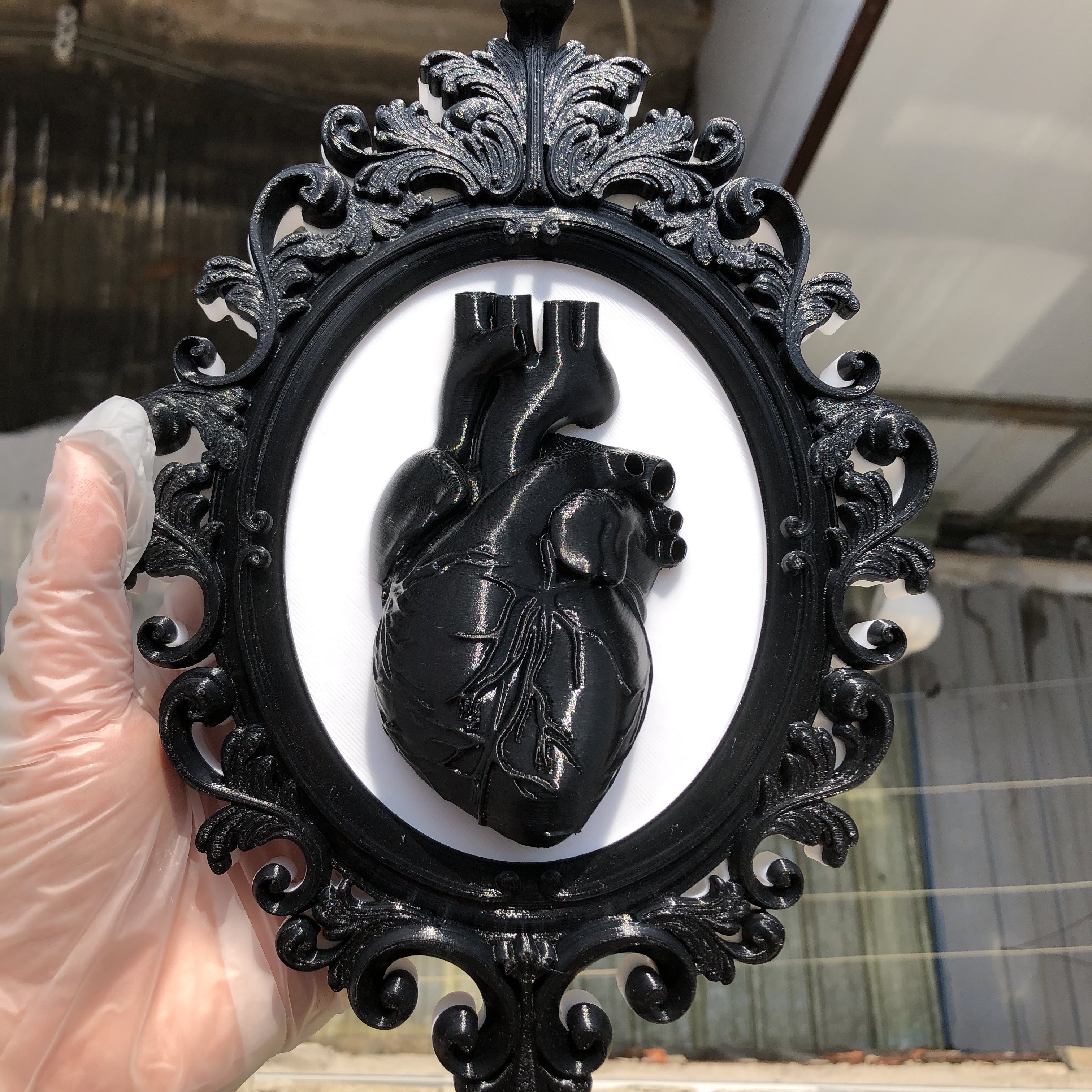 Heart Photo Frame Wall Art Dec – Resin Art Anniversary Gift Bewertung und Preis
