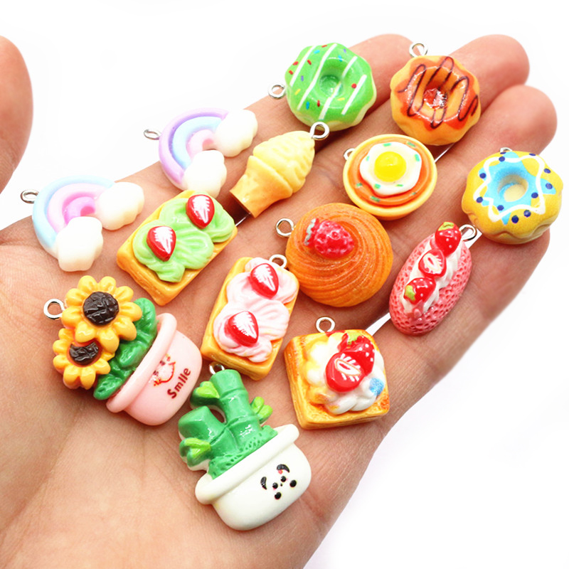 10pcs Mixed Colors Resin Cute  – Resin Art With Flowers Bewertung und Preis