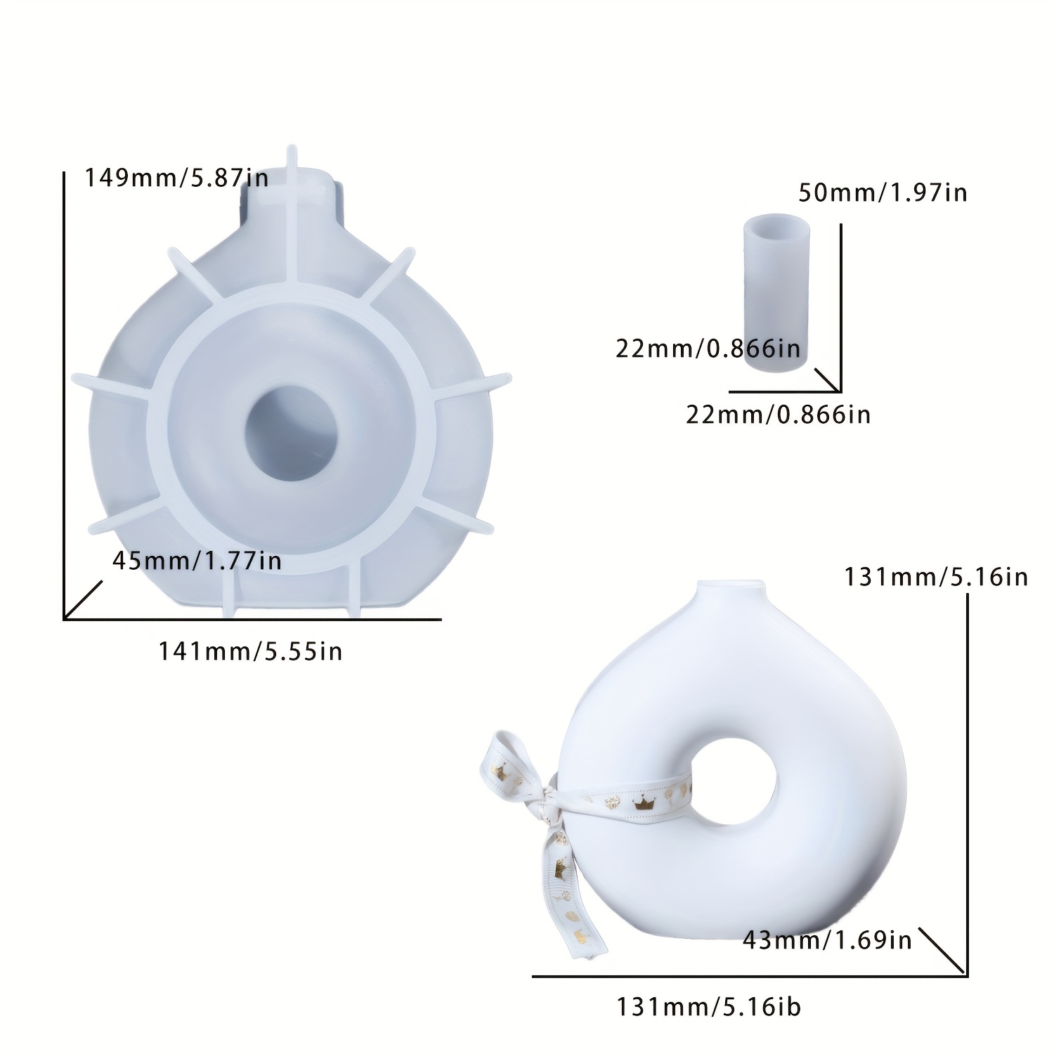 1 DIY Round Vase Silicone Moul – Resin Art Epoxy Bewertung und Preis
