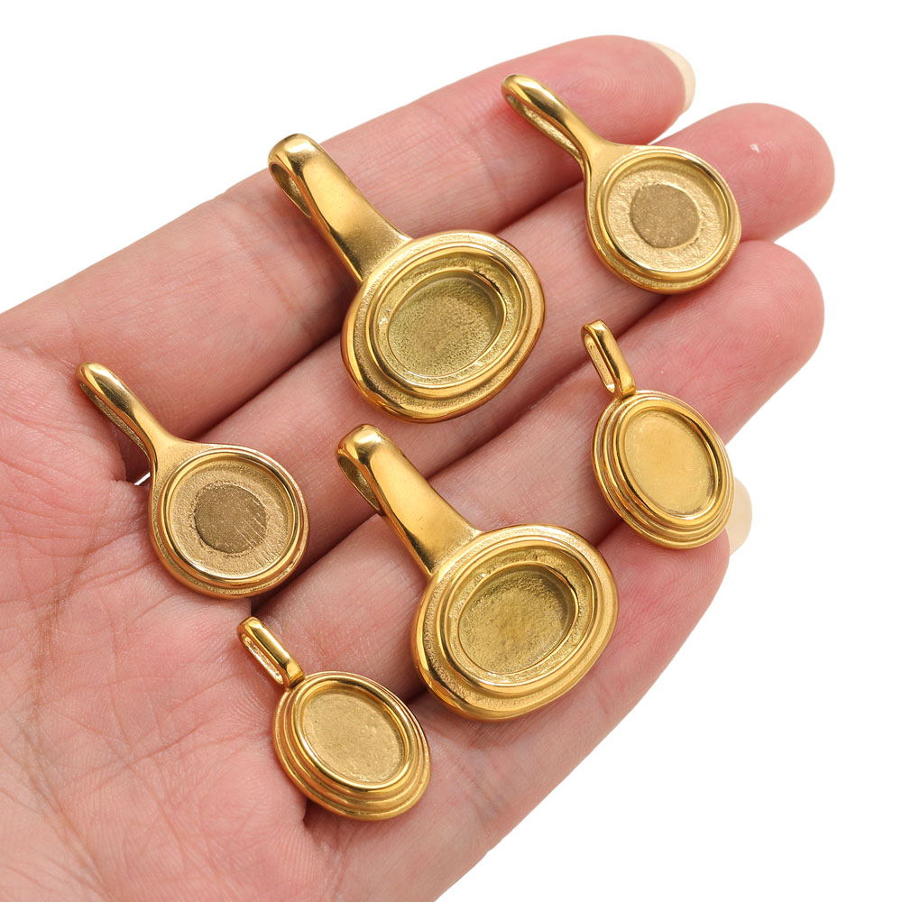 5pcs Stainless Steel Round Ova – Resin Art Essentials Bewertung und Preis