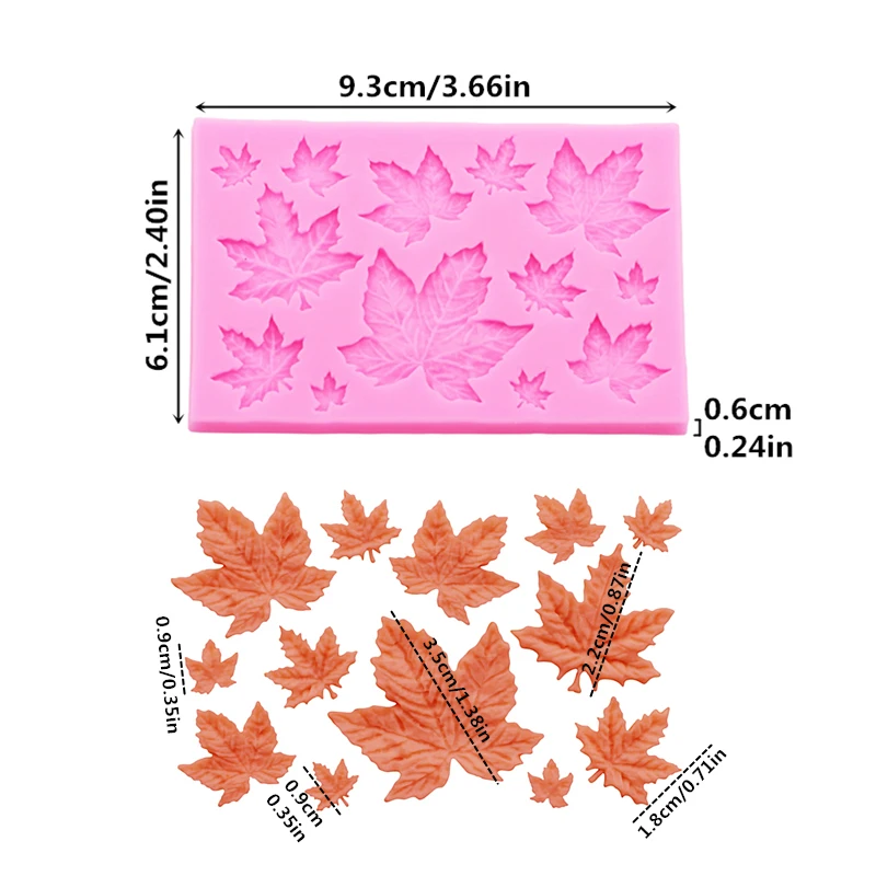 Gj-61 DIY leaf maple leaf sili – Resin Art Clay Bewertung und Preis
