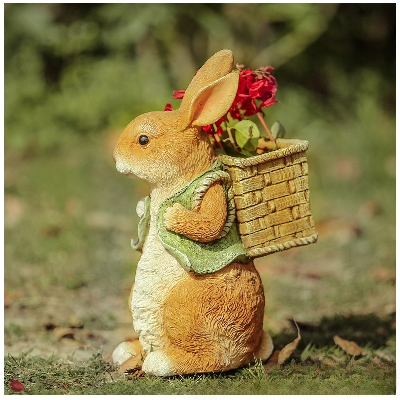 Outdoor Garden Statues Rabbit  – Resin Art And Decor Bewertung und Preis