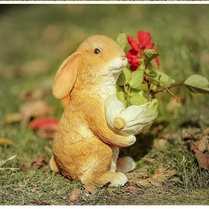Outdoor Garden Statues Rabbit  – Resin Art And Decor Bewertung und Preis