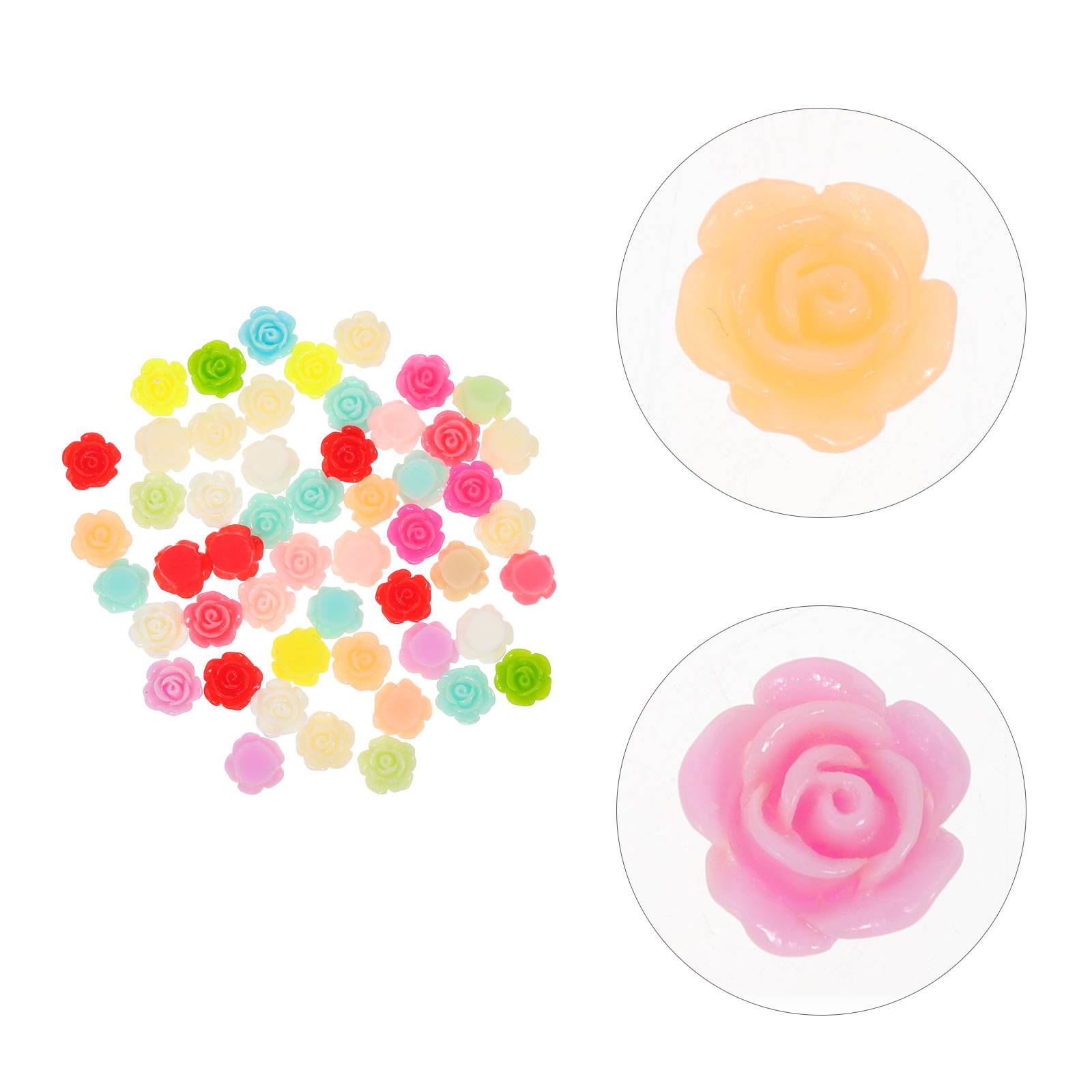 50pcs Rose Flower Resin Access – Resin Art Rose Bewertung und Preis