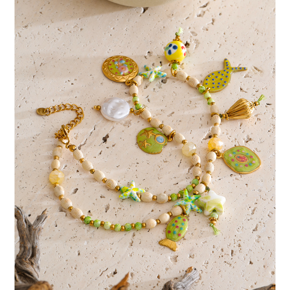 Yhpup Exclusive Stainless Stee – Resin Art Necklace Bewertung und Preis