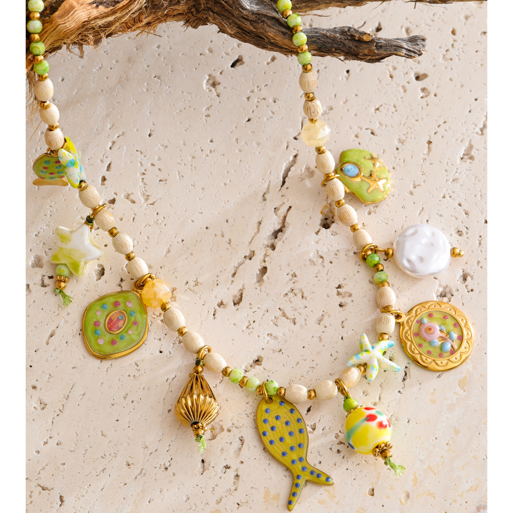 Yhpup Exclusive Stainless Stee – Resin Art Necklace Bewertung und Preis