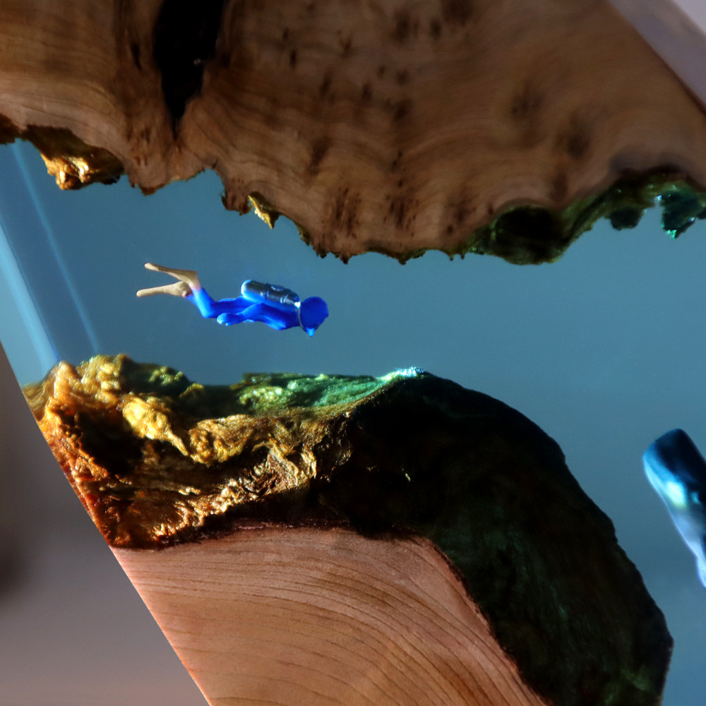 New Underwater Cave Whale Dive – Resin Art Anniversary Gift Bewertung und Preis