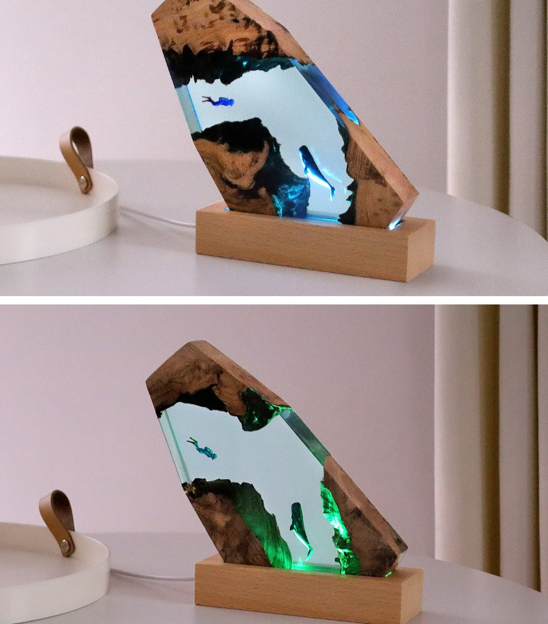 New Underwater Cave Whale Dive – Resin Art Anniversary Gift Bewertung und Preis