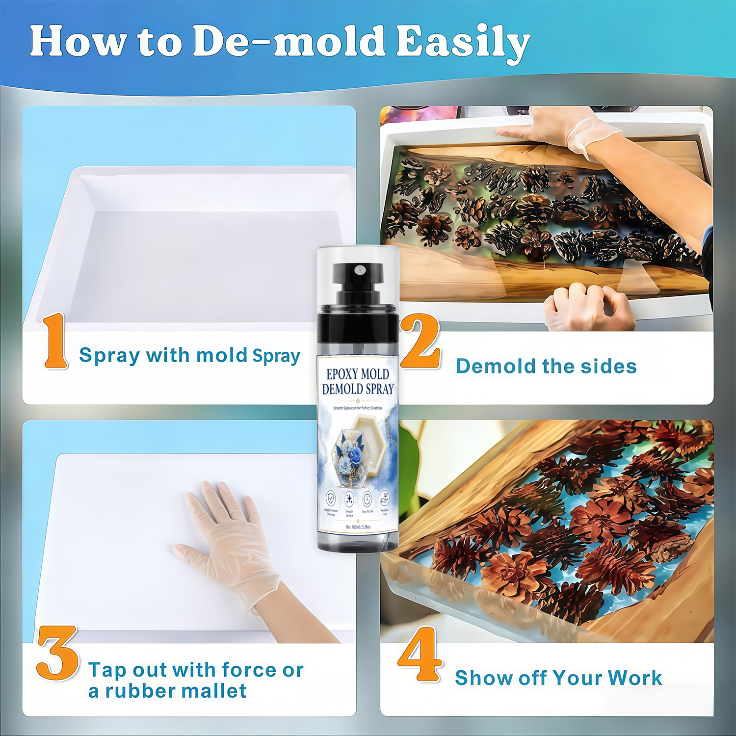 7oz/3.5oz Silicone Mold Releas – Release Spray Silicone Bewertung und Preis