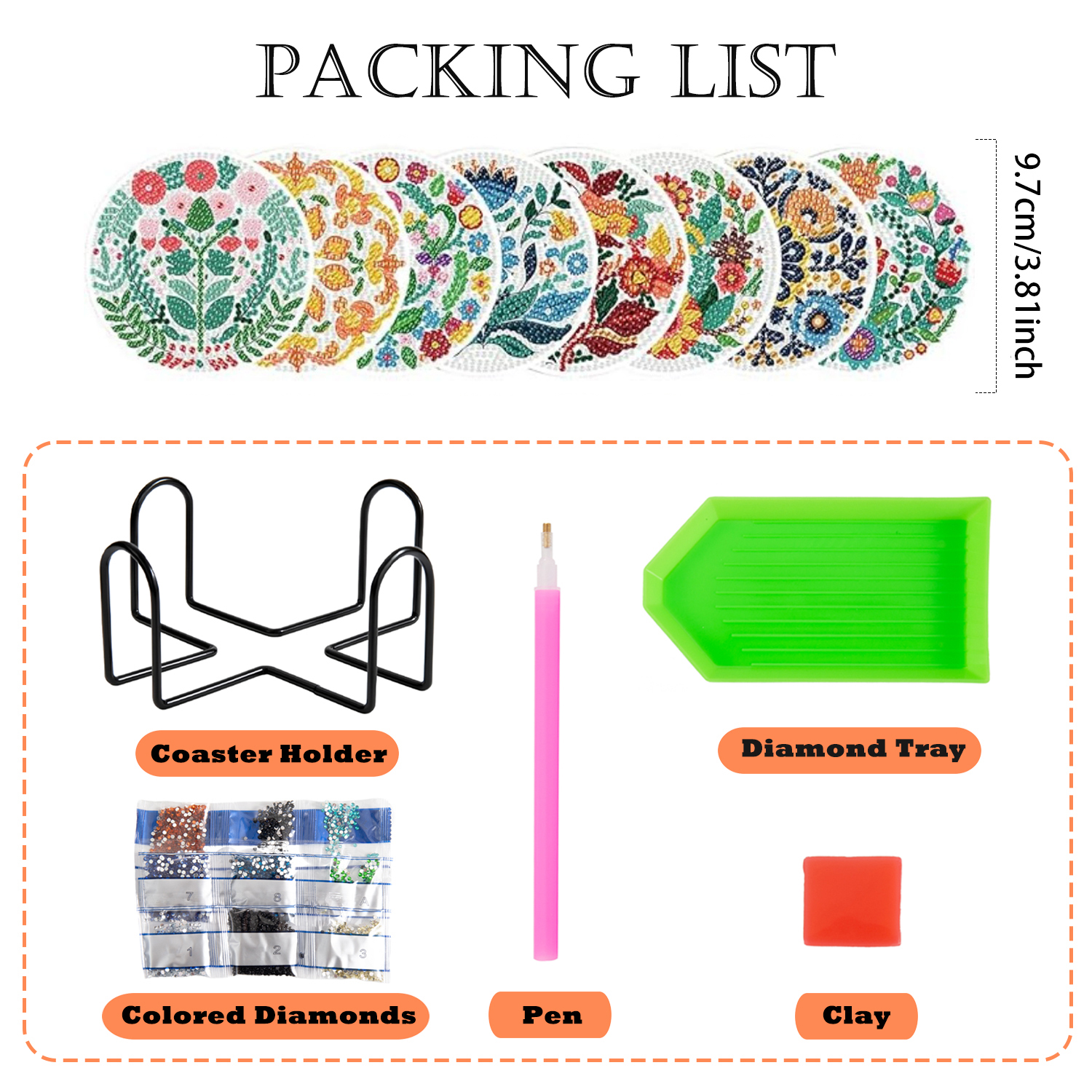 8-piece set/Diamond painting c – Resin Art Diy Bewertung und Preis