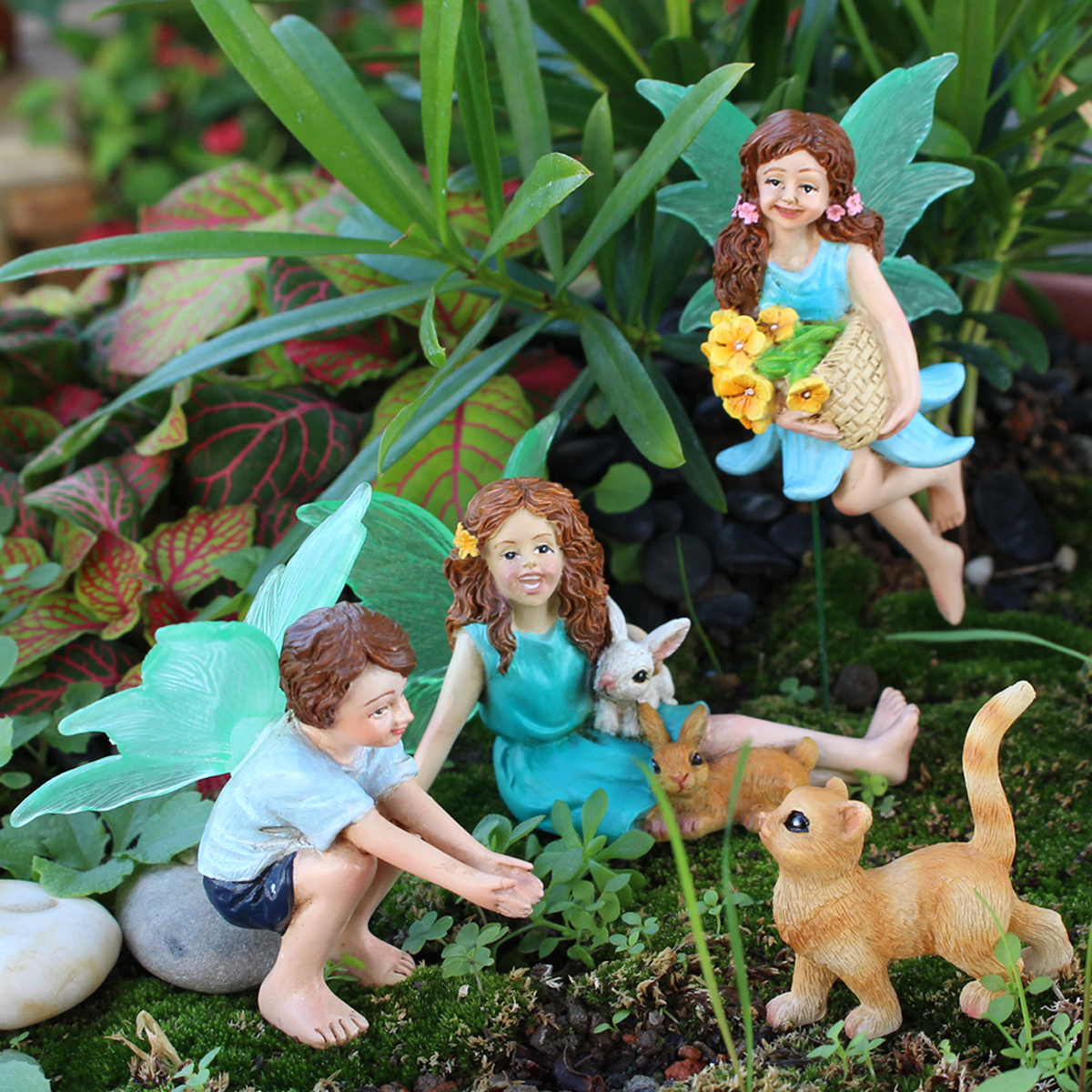 4pc Flower Fairy and Animal Pa – Resin Art And Decor Bewertung und Preis