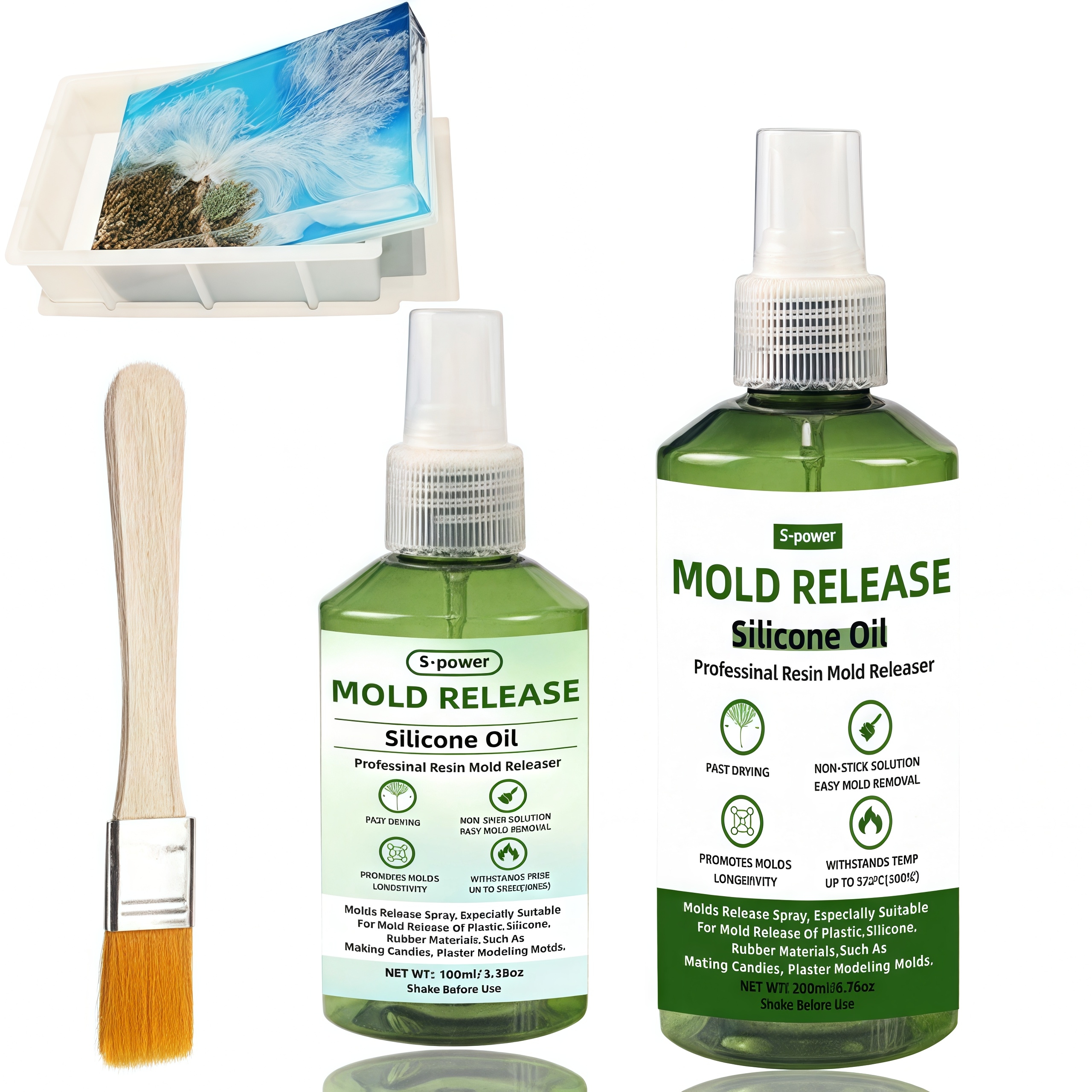 3.3oz Molds Silicone Oil Relea – Release Spray Silicone Bewertung und Preis
