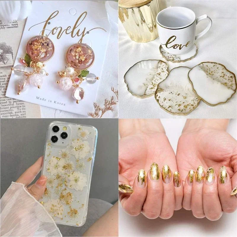 100Pcs Imitation Gold Foil She – Resin Art Anniversary Gift Bewertung und Preis