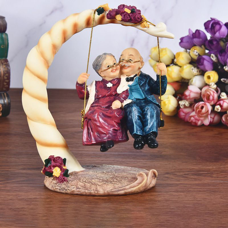Chinese Swing Old Couples Resi – Resin Art Anniversary Gift Bewertung und Preis