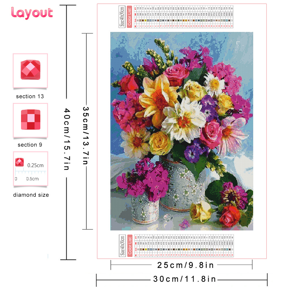 Full Diamond Mosaic Flower 5D  – Resin Art Rose Bewertung und Preis