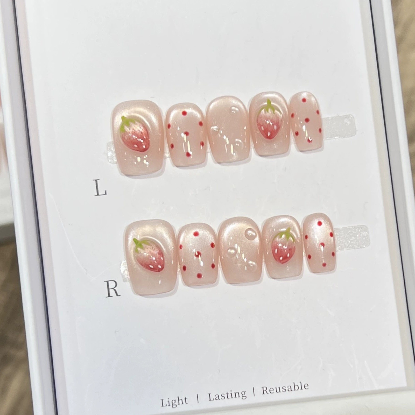 10PCS Short Square Fake Nails  – Resin Art Diy Bewertung und Preis