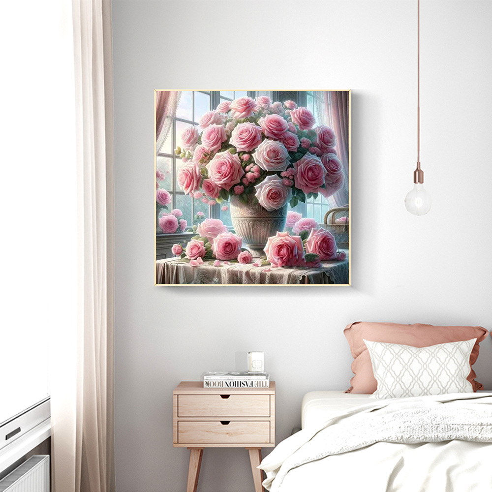 1PC frameless  5D Diy Diamond  – Resin Art Rose Bewertung und Preis