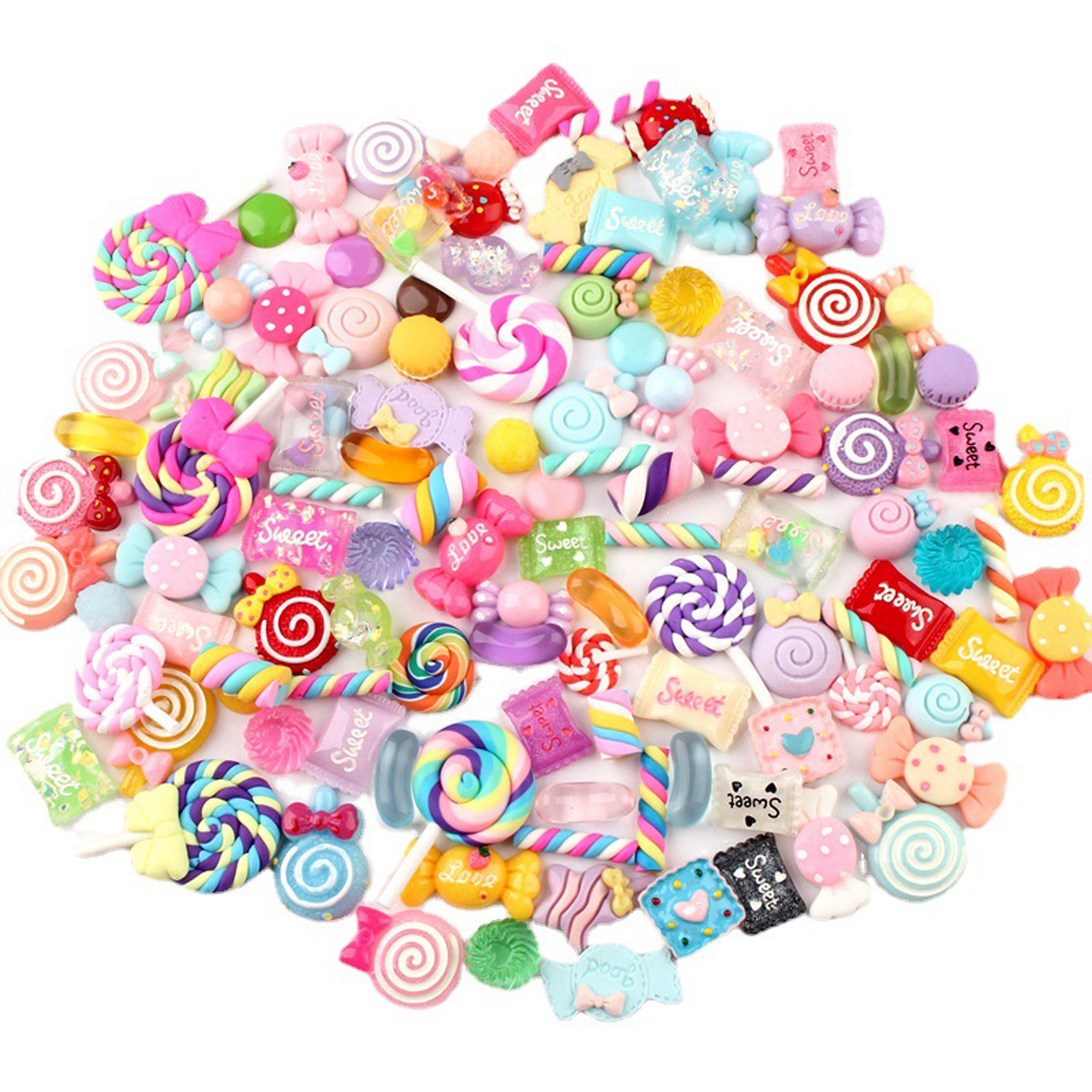 30pcs Random Candy Slime Charm – Resin Art Essentials Bewertung und Preis
