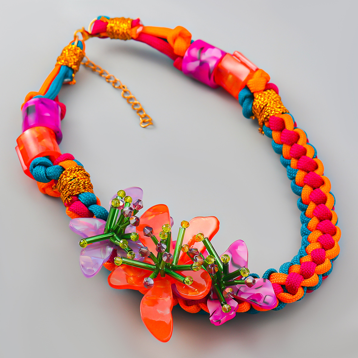 New resin glass tube braided e – Resin Art Necklace Bewertung und Preis