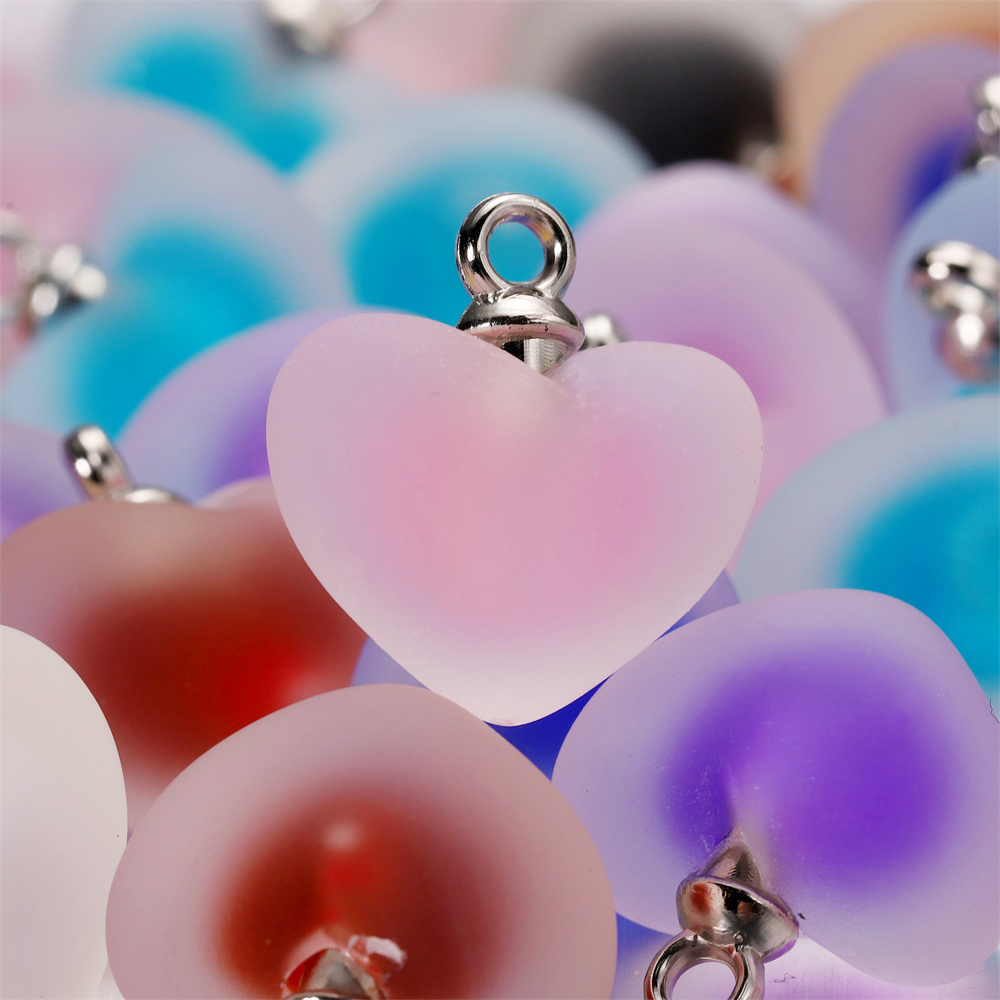 10pcs/lot Resin Frosted Multic – Resin Art Necklace Bewertung und Preis