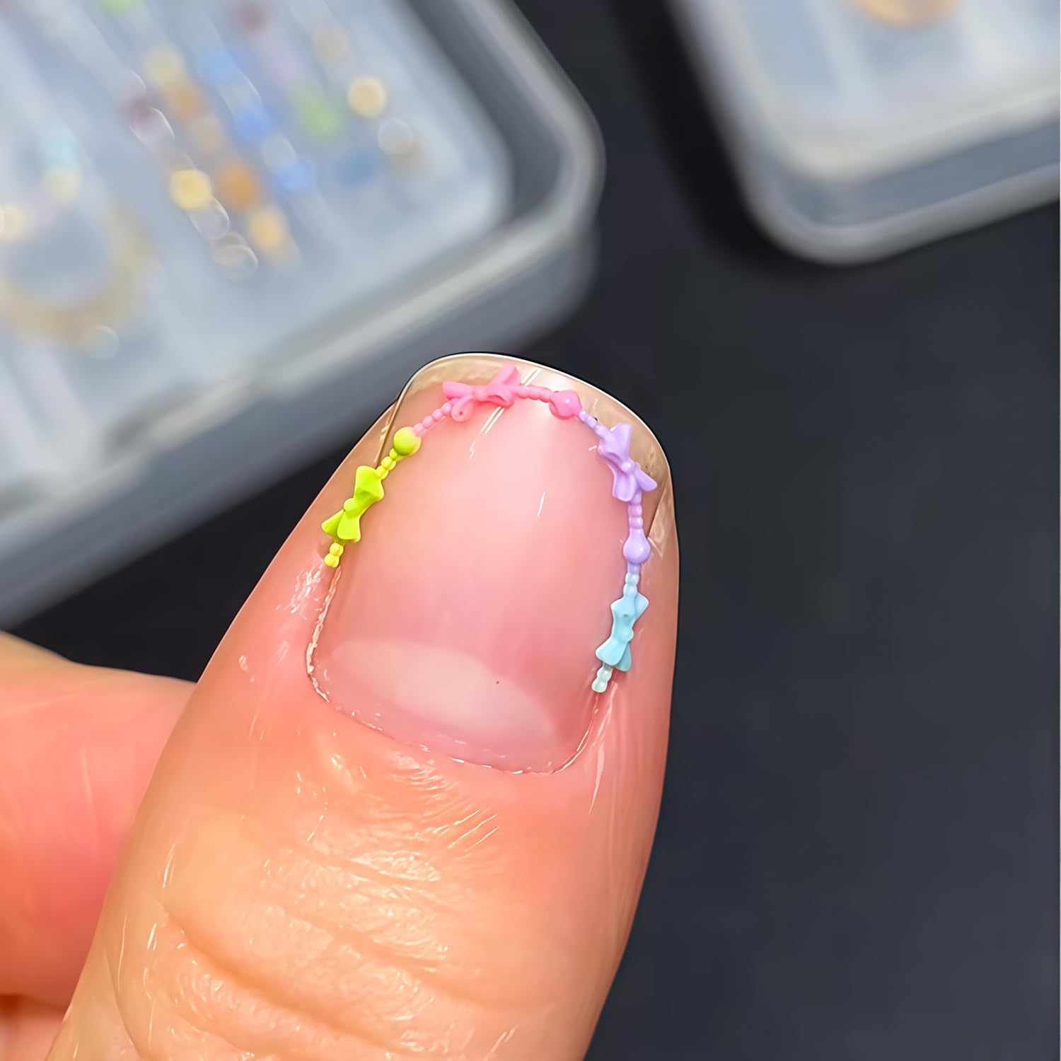3D Bead Necklace Gel Nail Art  – Resin Art Necklace Bewertung und Preis