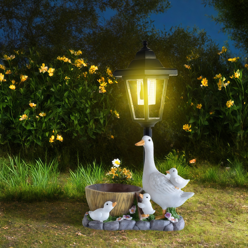 Solar Duck Night Light Garden  – Resin Art And Decor Bewertung und Preis