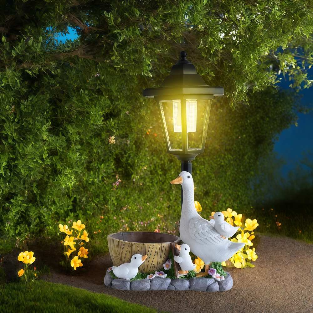 Solar Duck Night Light Garden  – Resin Art And Decor Bewertung und Preis