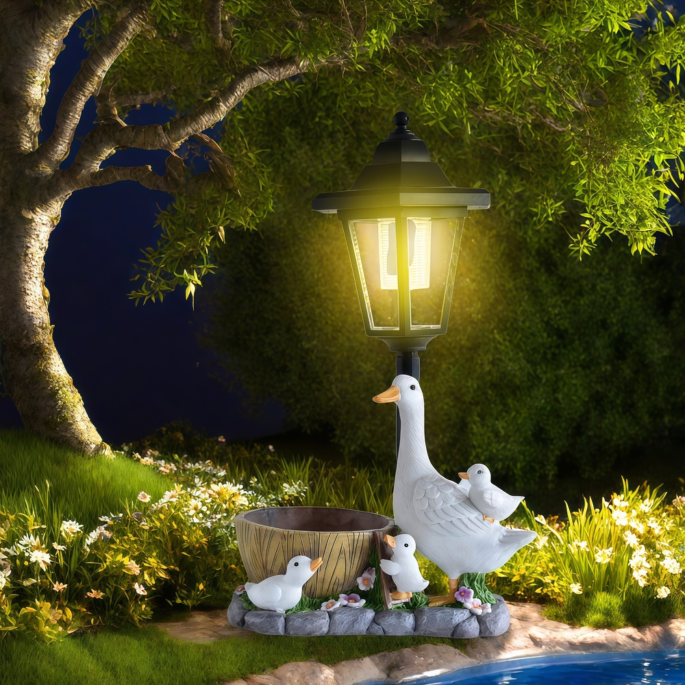 Solar Duck Night Light Garden  – Resin Art And Decor Bewertung und Preis