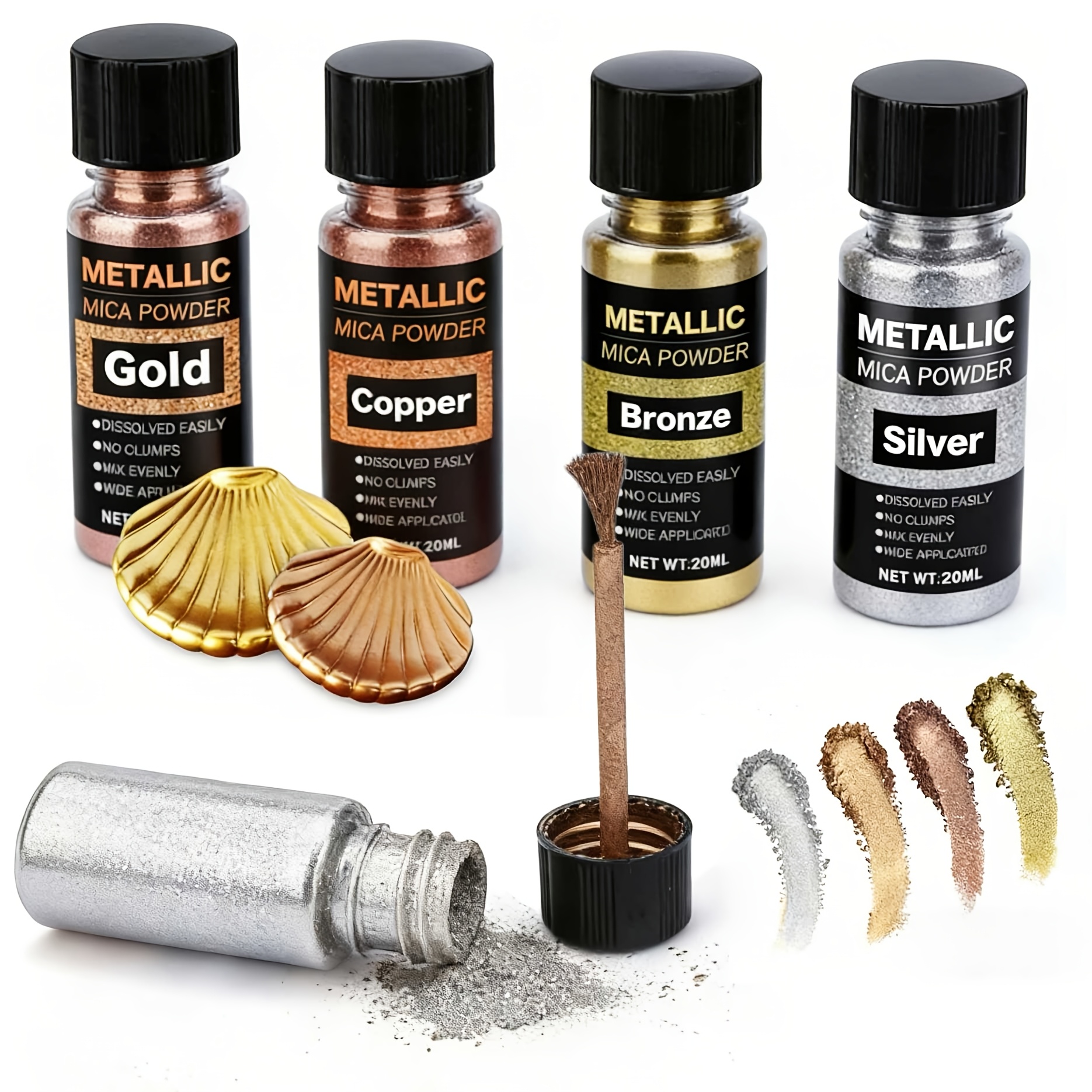 Metallic Mica Powder, Brushed  – Resin Dye Opaque Bewertung und Preis